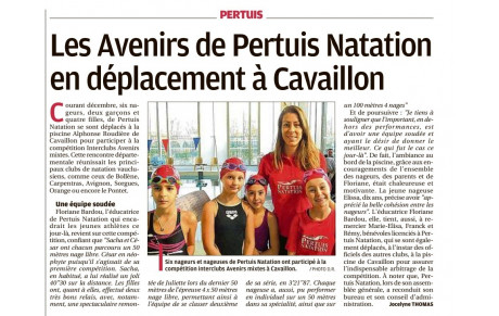 Interclubs départementaux avenirs Cavaillon dimanche 11 décembre 2022